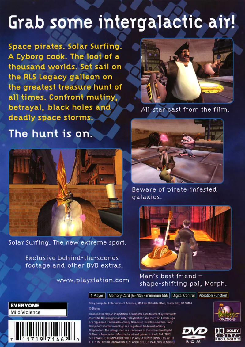 Treasure Planet box back