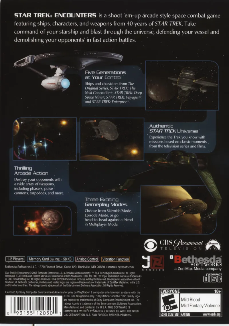 Star Trek: Encounters box back