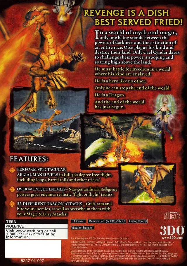 Dragon Rage box back