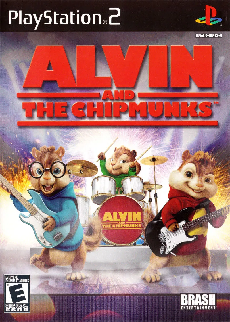 Alvin and the Chipmunks cover art for Sony Playstation 2