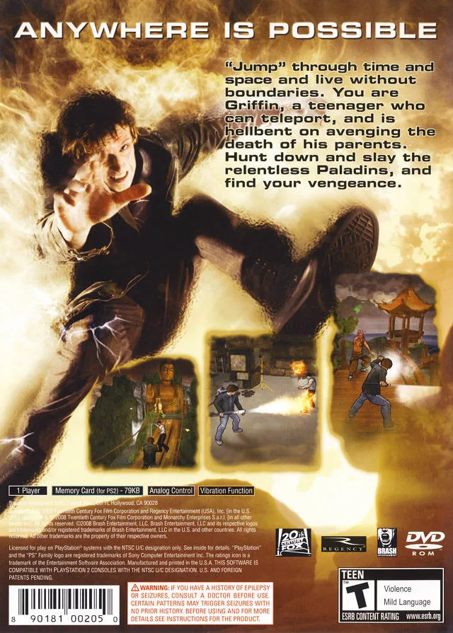 Jumper: Griffin's Story box back