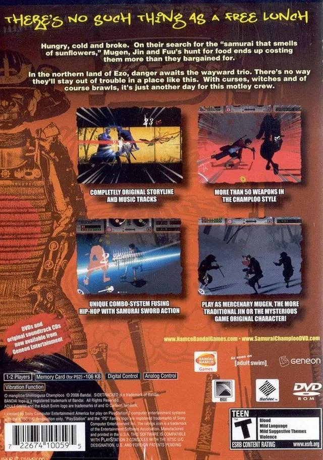 Samurai Champloo: Sidetracked box back