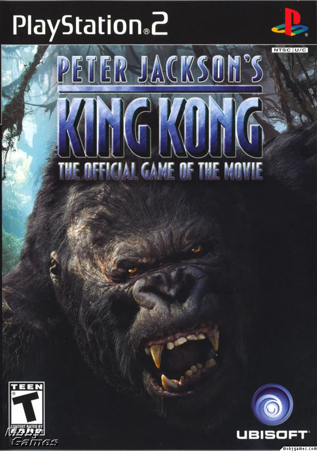 Peter Jackson's King Kong: The Official Game of the Movie cover art for Sony Playstation 2
