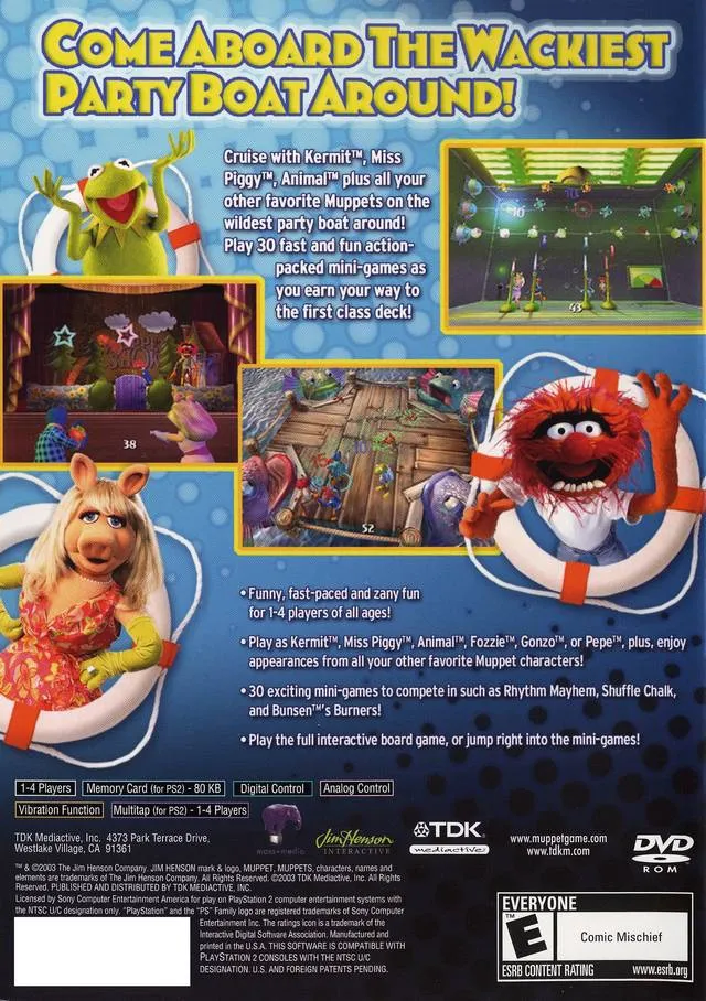 Muppets Party Cruise box back