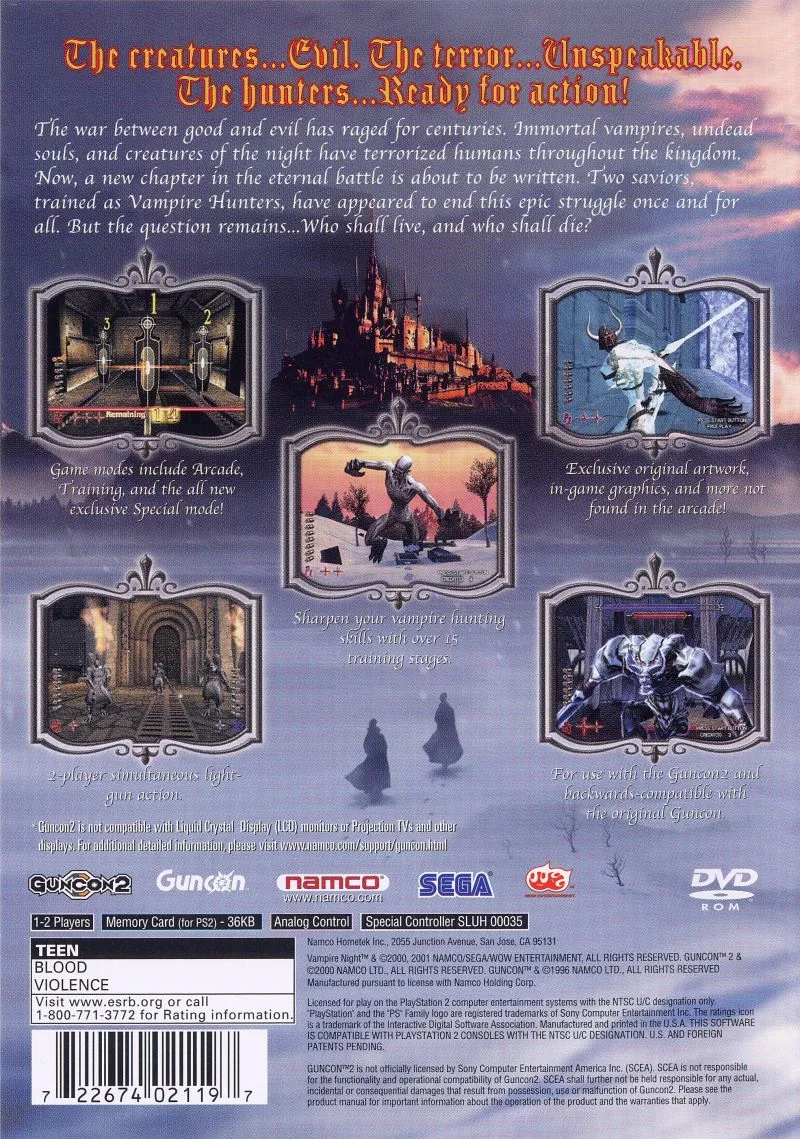 Vampire Night box back