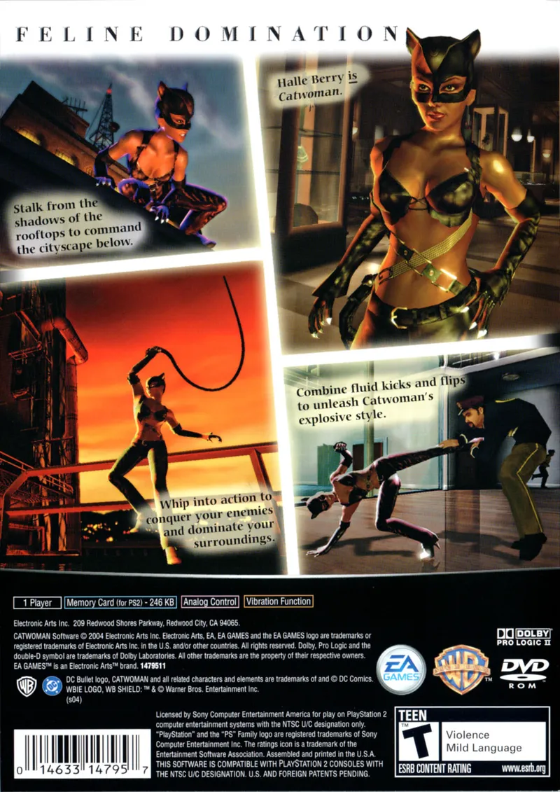 Catwoman box back