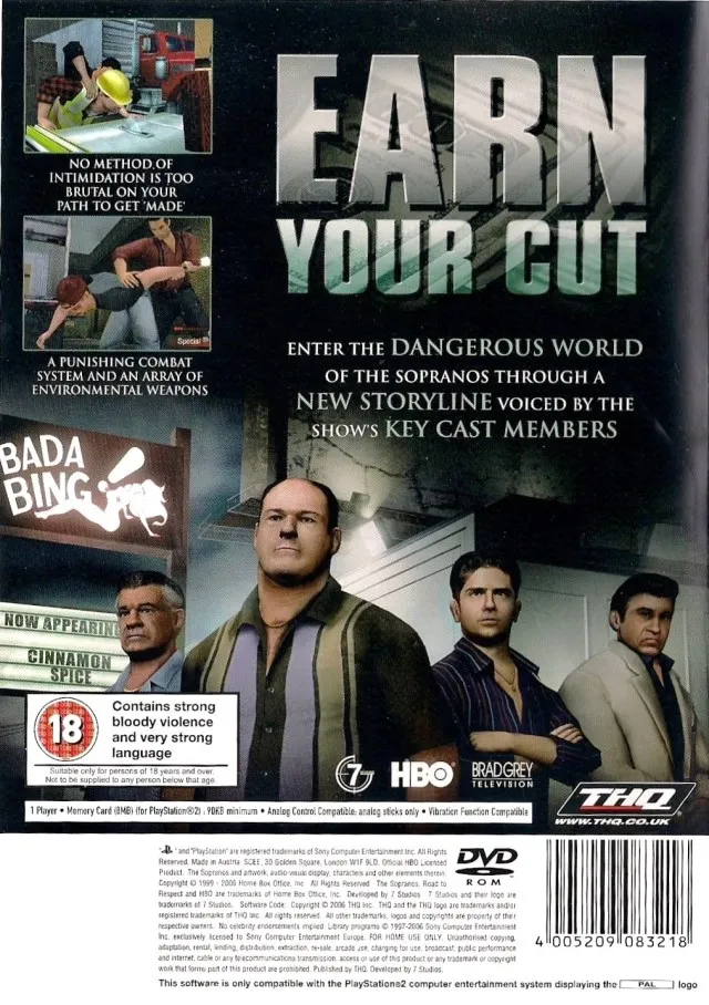 The Sopranos: Road To Respect box back