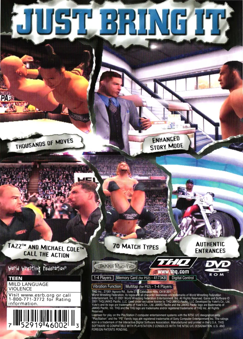WWF SmackDown! Just Bring It box back