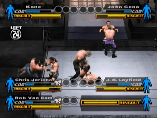 Backdrop artwork for WWE SmackDown! vs. Raw