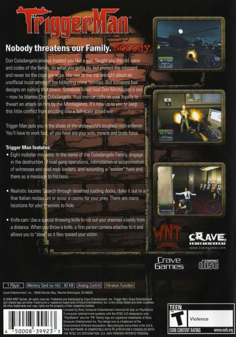 Triggerman box back