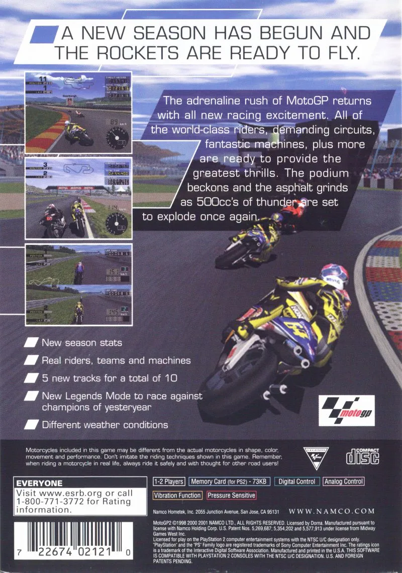 MotoGP 2 box back