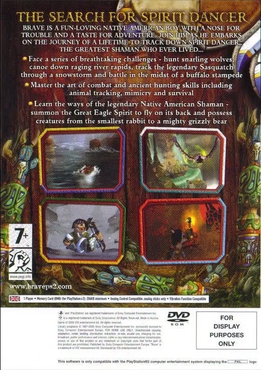 Brave: The Search for Spirit Dancer box back