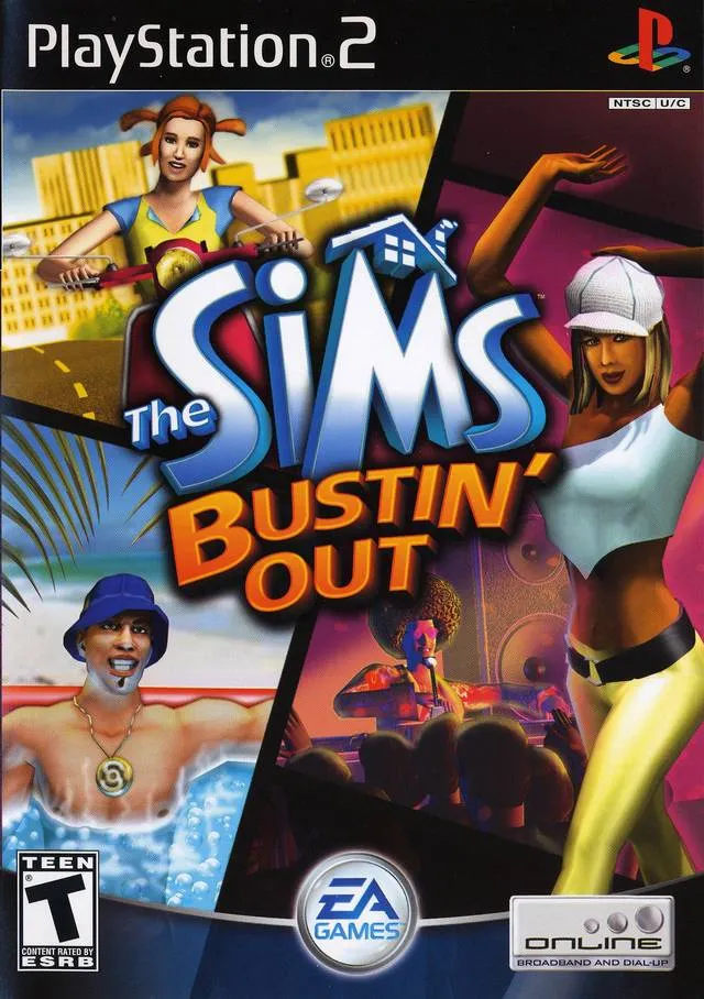 Backdrop artwork for The Sims: Bustin' Out