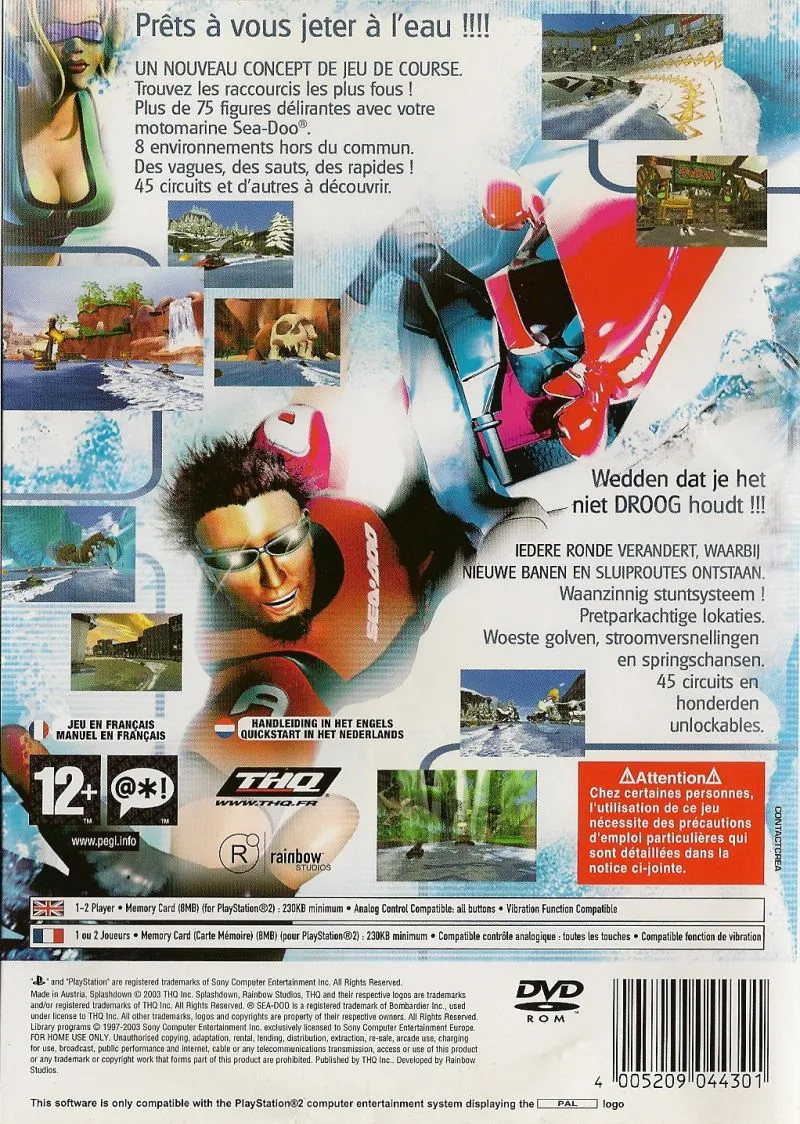 Splashdown: Rides Gone Wild box back