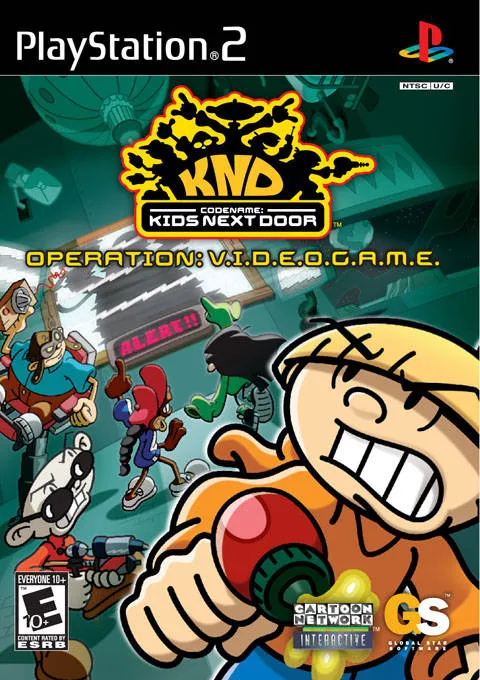 Codename: Kids Next Door: Operation: V.I.D.E.O.G.A.M.E. cover art for Sony Playstation 2