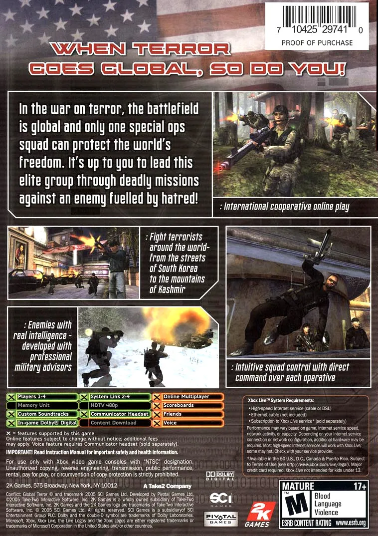Conflict: Global Terror box back