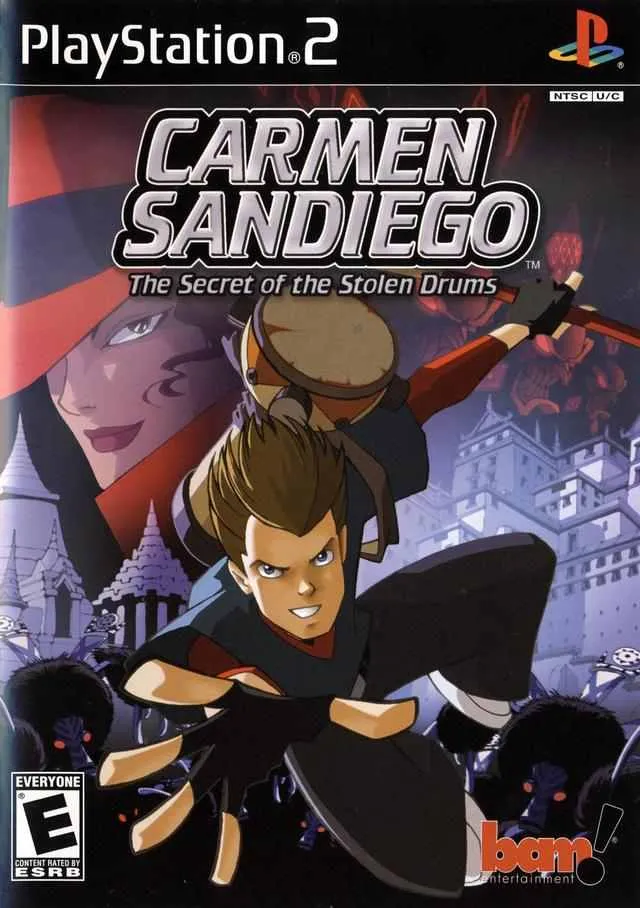Backdrop artwork for Carmen Sandiego: The Secret of the Stolen Drums