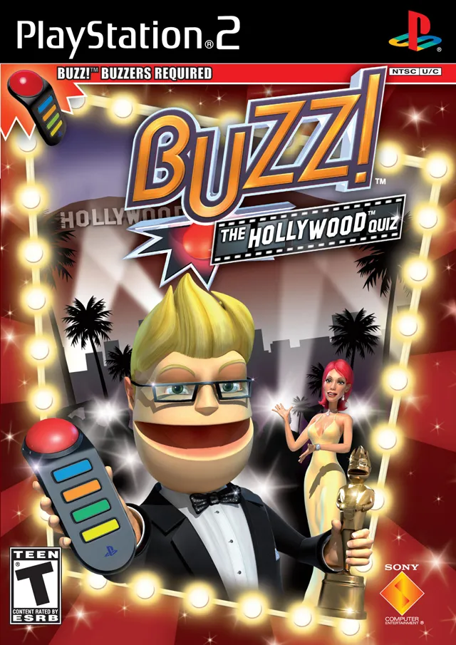 Buzz! The Hollywood Quiz cover art for Sony Playstation 2