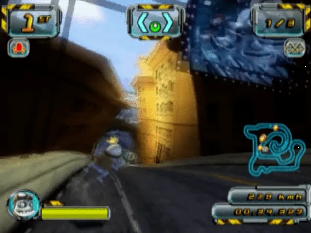 Backdrop artwork for Crazy Frog Arcade Racer