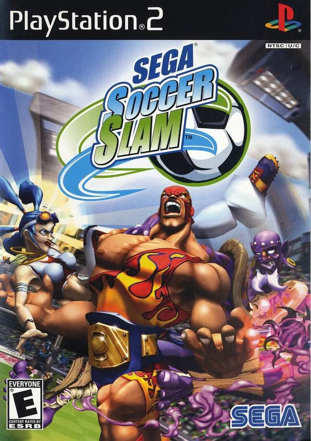 Backdrop artwork for Sega Soccer Slam