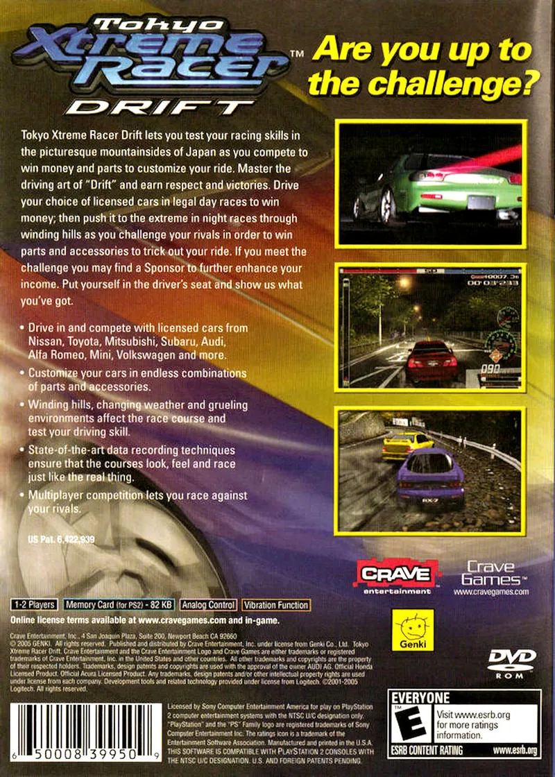 Tokyo Xtreme Racer: Drift box back