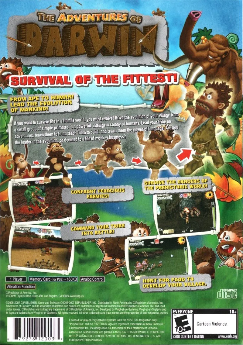 The Adventures of Darwin box back
