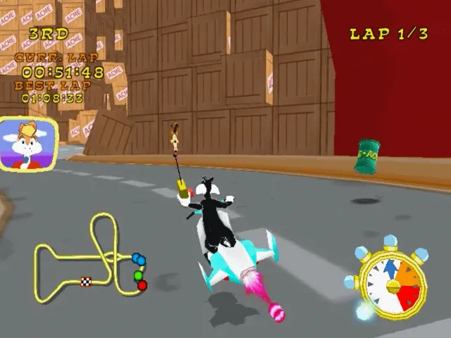 Backdrop artwork for Looney Tunes: Space Race
