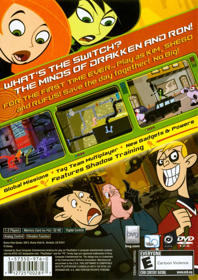 Kim Possible: What's the Switch? box back