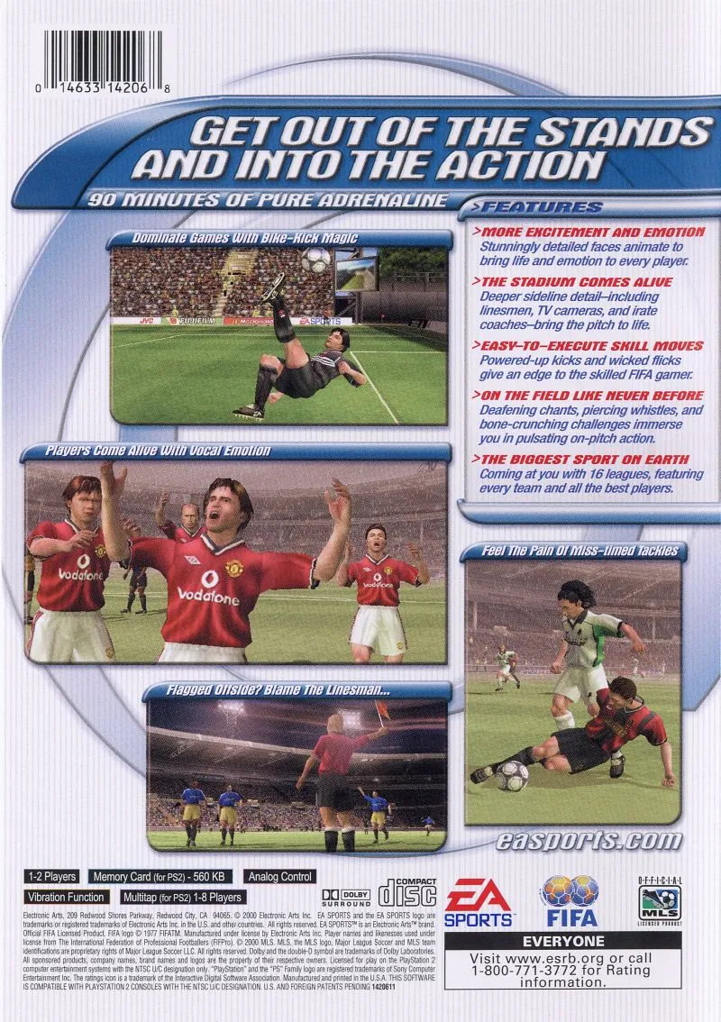FIFA 2001 box back