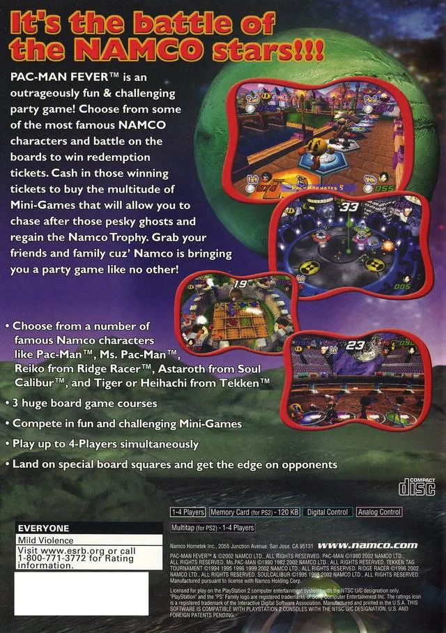 Pac-Man Fever box back