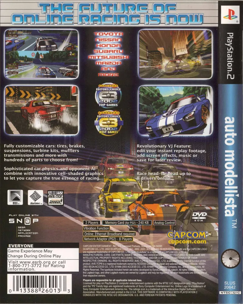 Auto Modellista box back