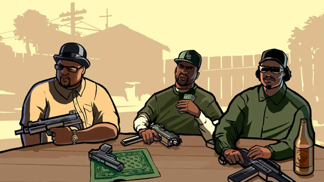 Backdrop artwork for Grand Theft Auto: San Andreas