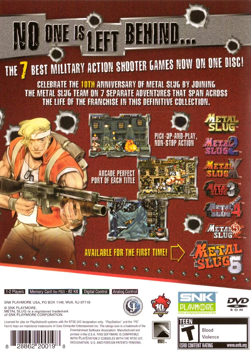 Metal Slug Anthology box back