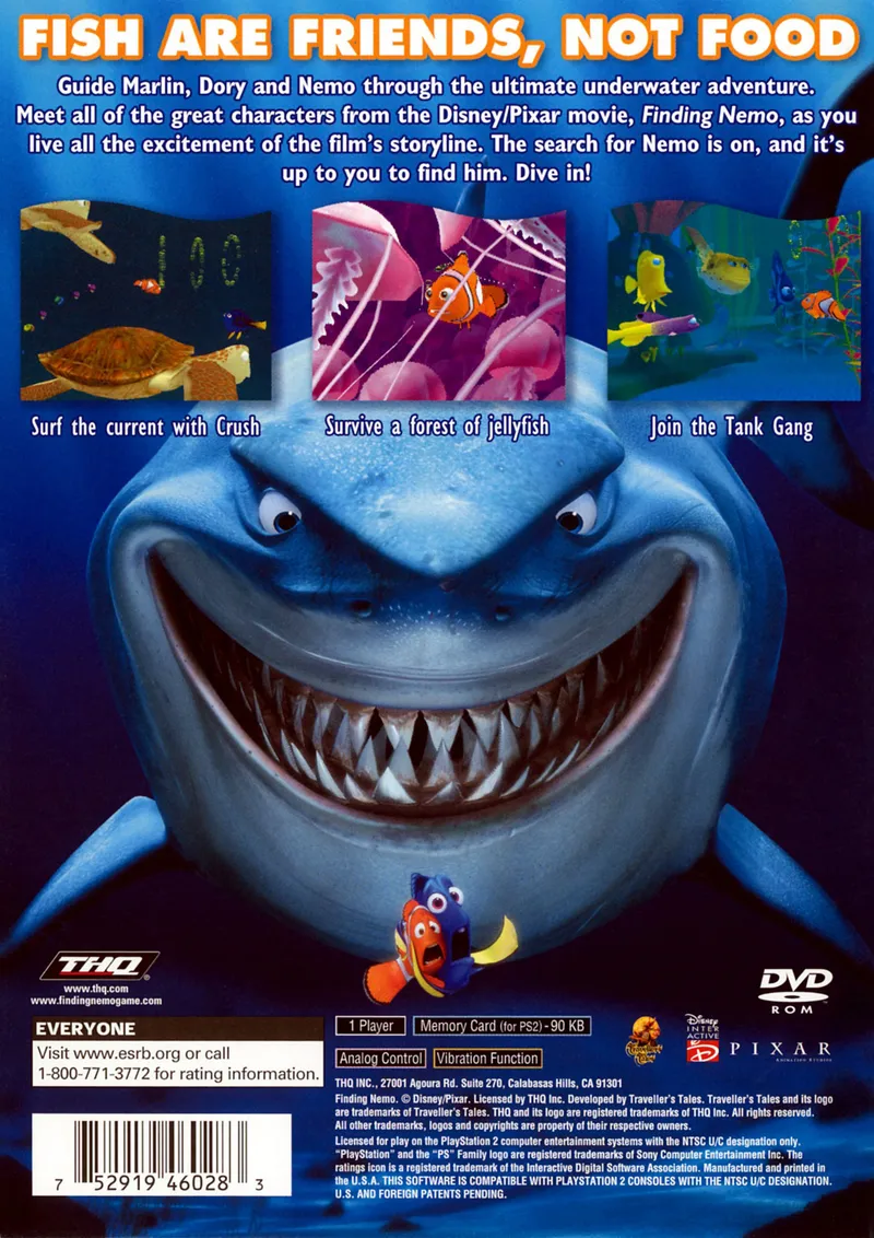 Finding Nemo box back