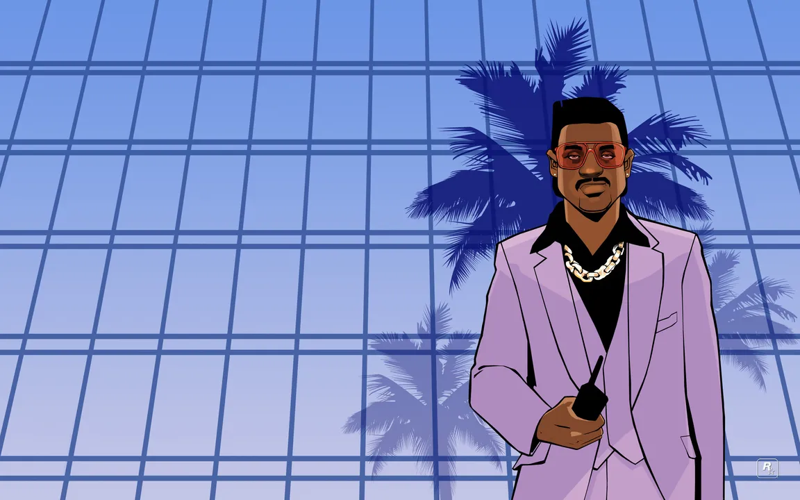 Backdrop artwork for Grand Theft Auto: Vice City