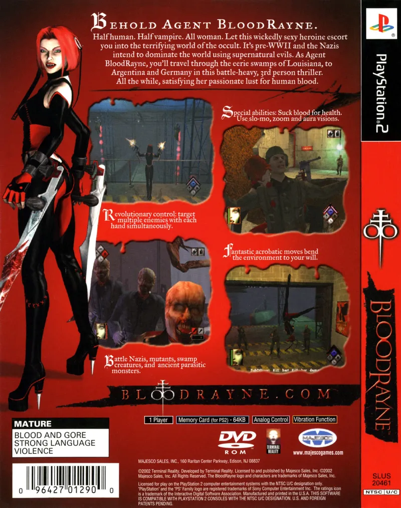 BloodRayne box back