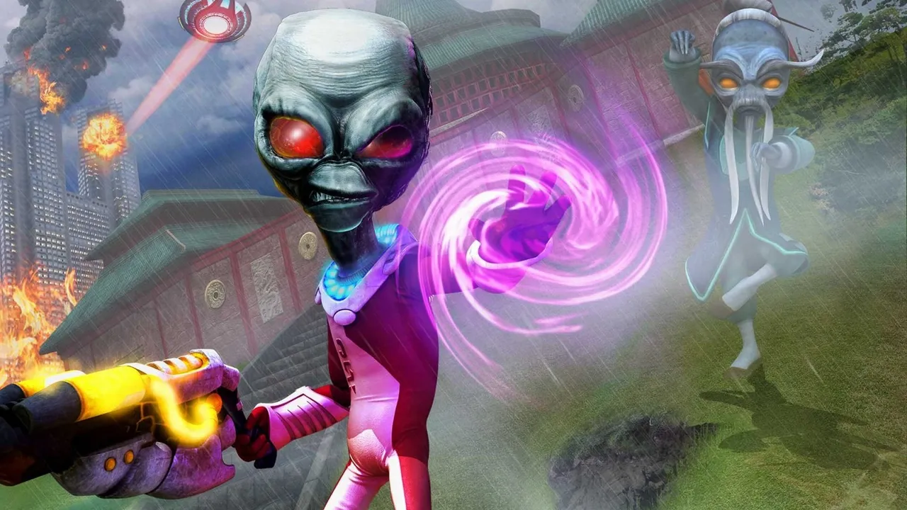 Backdrop artwork for Destroy All Humans! 2