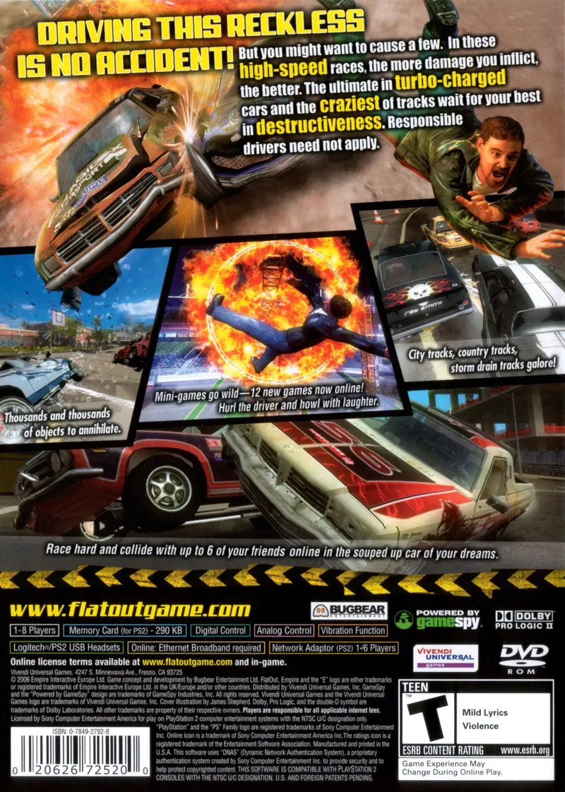 FlatOut 2 box back