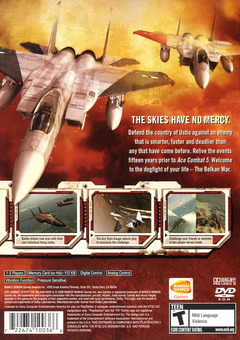 Ace Combat Zero: The Belkan War box back