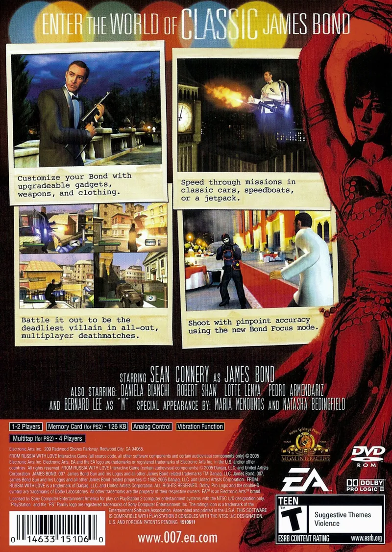 007: From Russia with Love box back