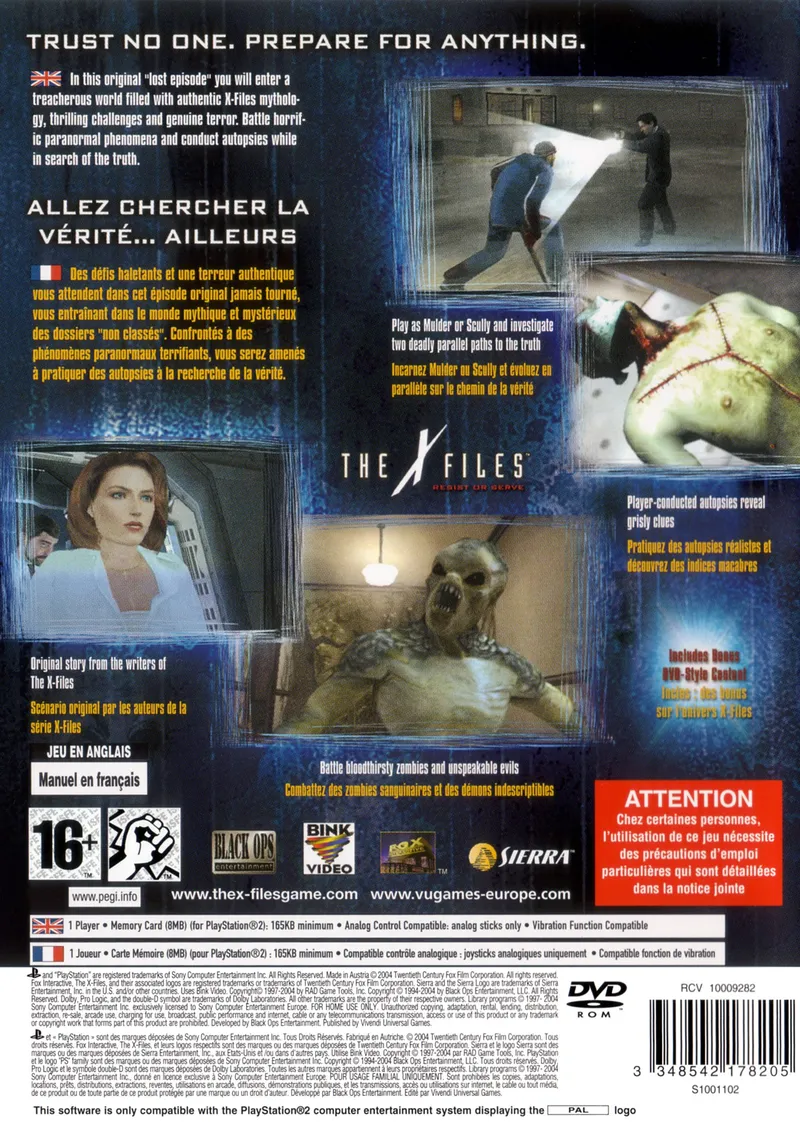 The X-Files: Resist or Serve box back
