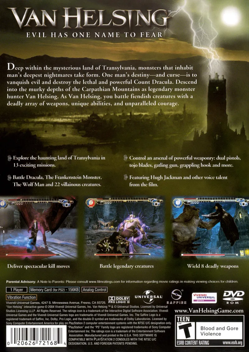 Van Helsing box back
