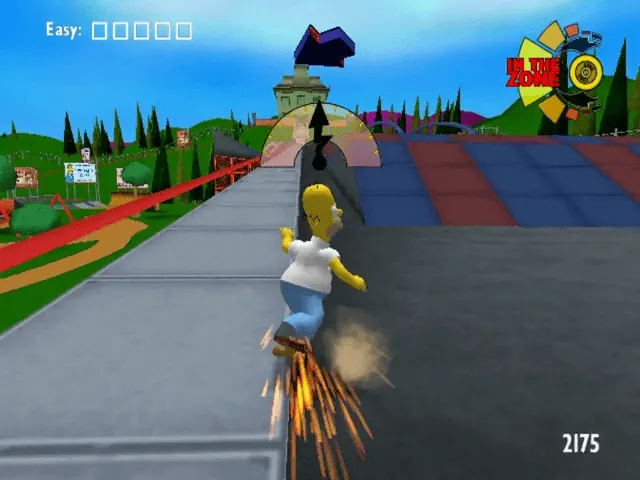 The Simpsons Skateboarding screenshot