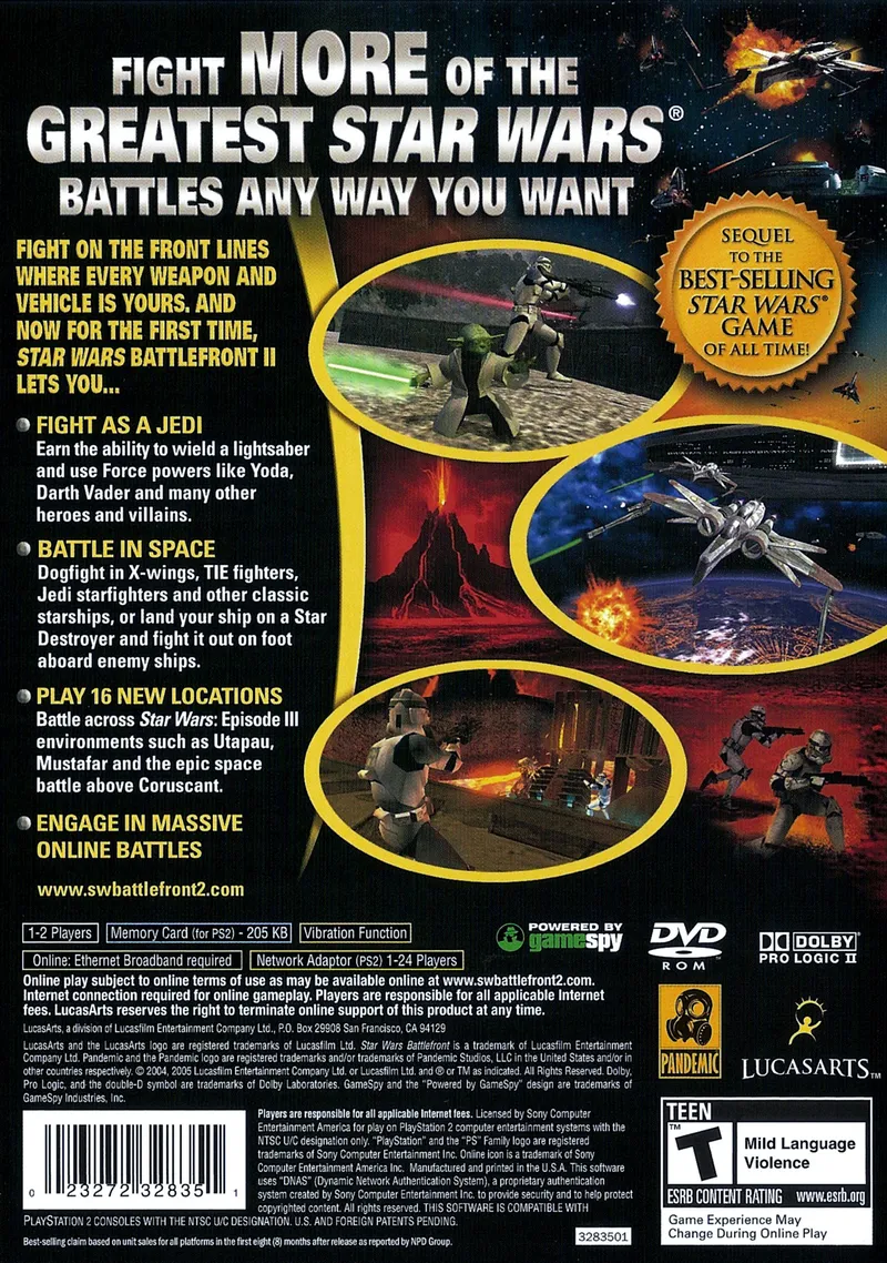 Star Wars: Battlefront II box back