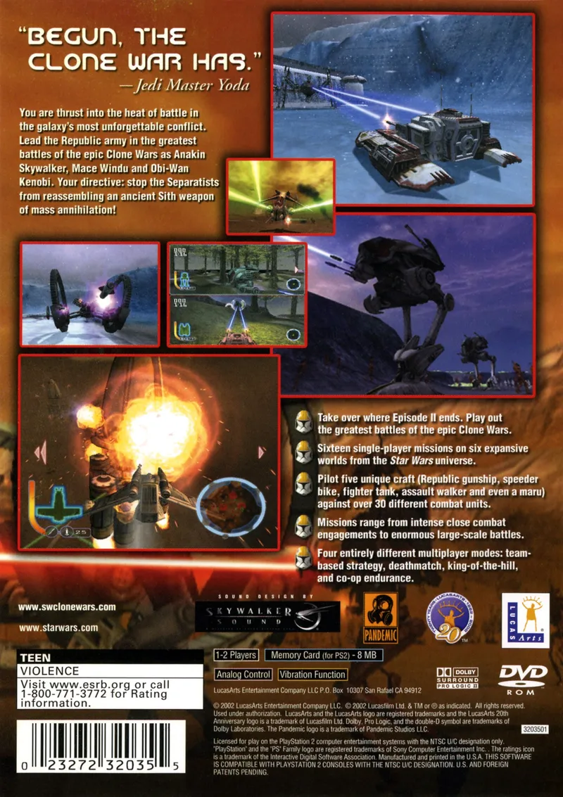 Star Wars: The Clone Wars box back