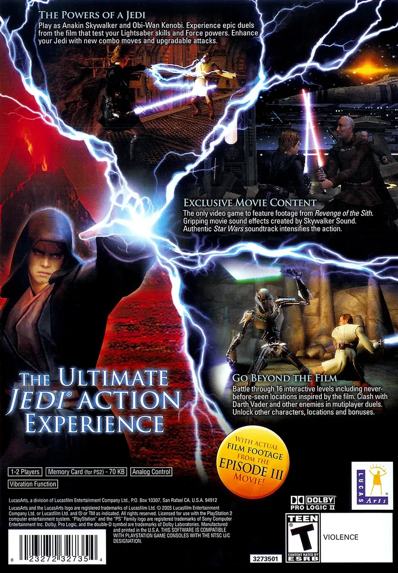 Star Wars: Episode III: Revenge of the Sith box back