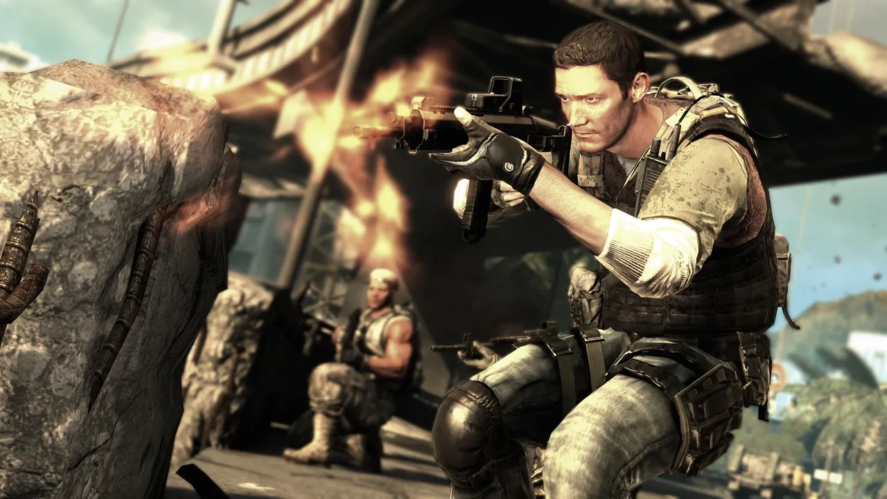 Backdrop artwork for SOCOM II: U.S. Navy SEALs