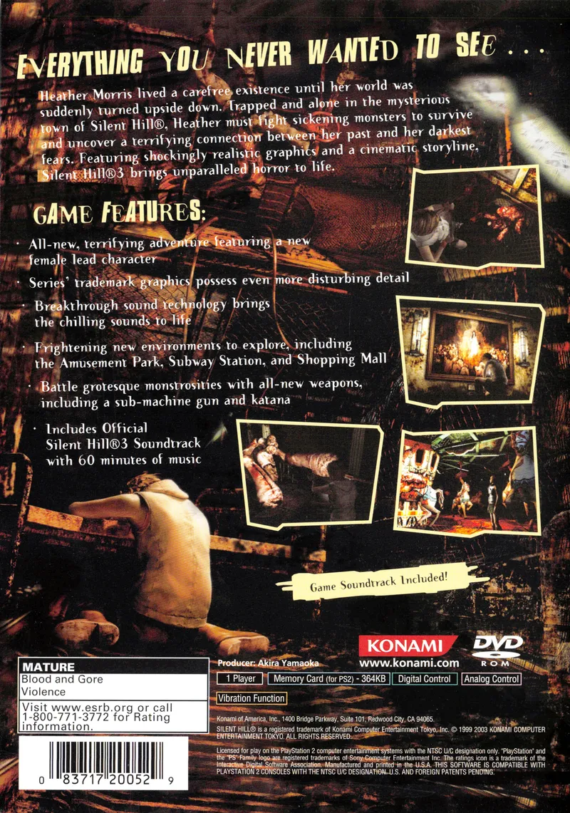 Silent Hill 3 box back