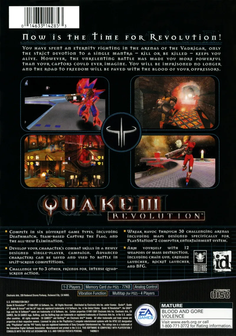 Quake III: Revolution box back