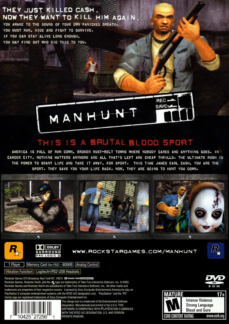 Manhunt box back